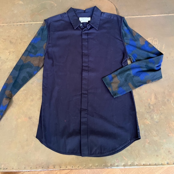 3.1 Phillip Lim for Target Men’s Buttoned Shirt with Soft Camo Sleeves Size S - Picture 5 of 8